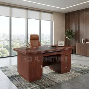 Office Desk; 1400MM Home Office Executive Mahogany Table