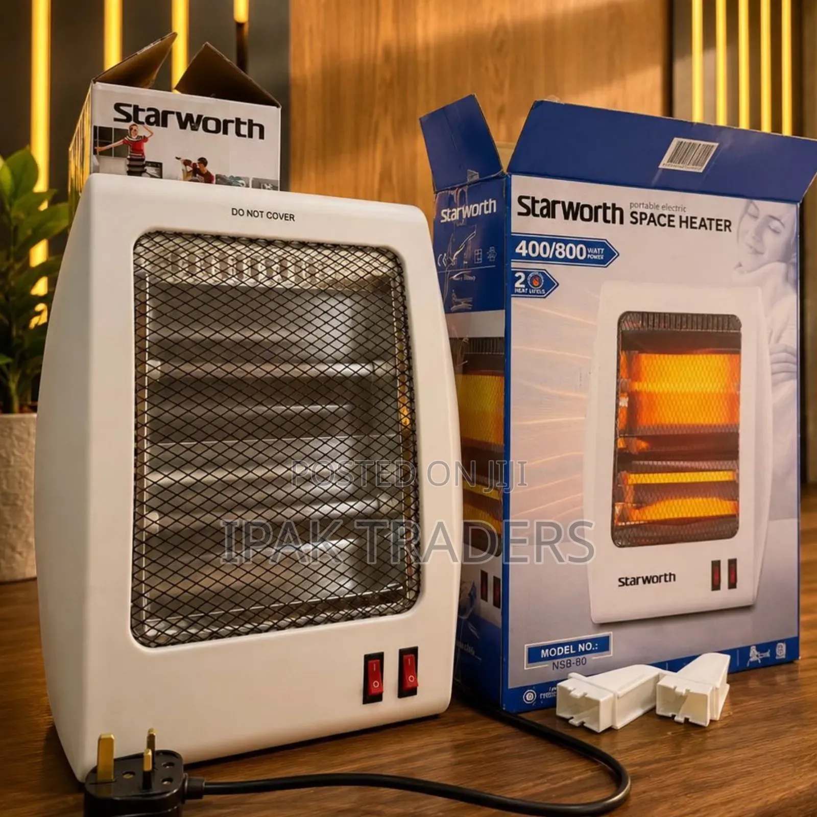 Starworth Room Heater 
.Two Heat Settings 
.Power 400w/800