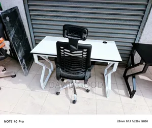 Metal Table and a Chair