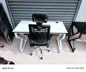 Metal Table and a Chair