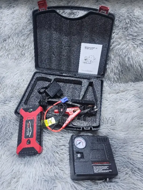 Jump Starter Kit With Manual Compressor 99800mah