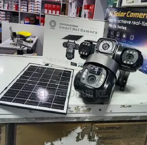 V380Pro Tripple Lens 4G Outdoor Camera With Solar Panel