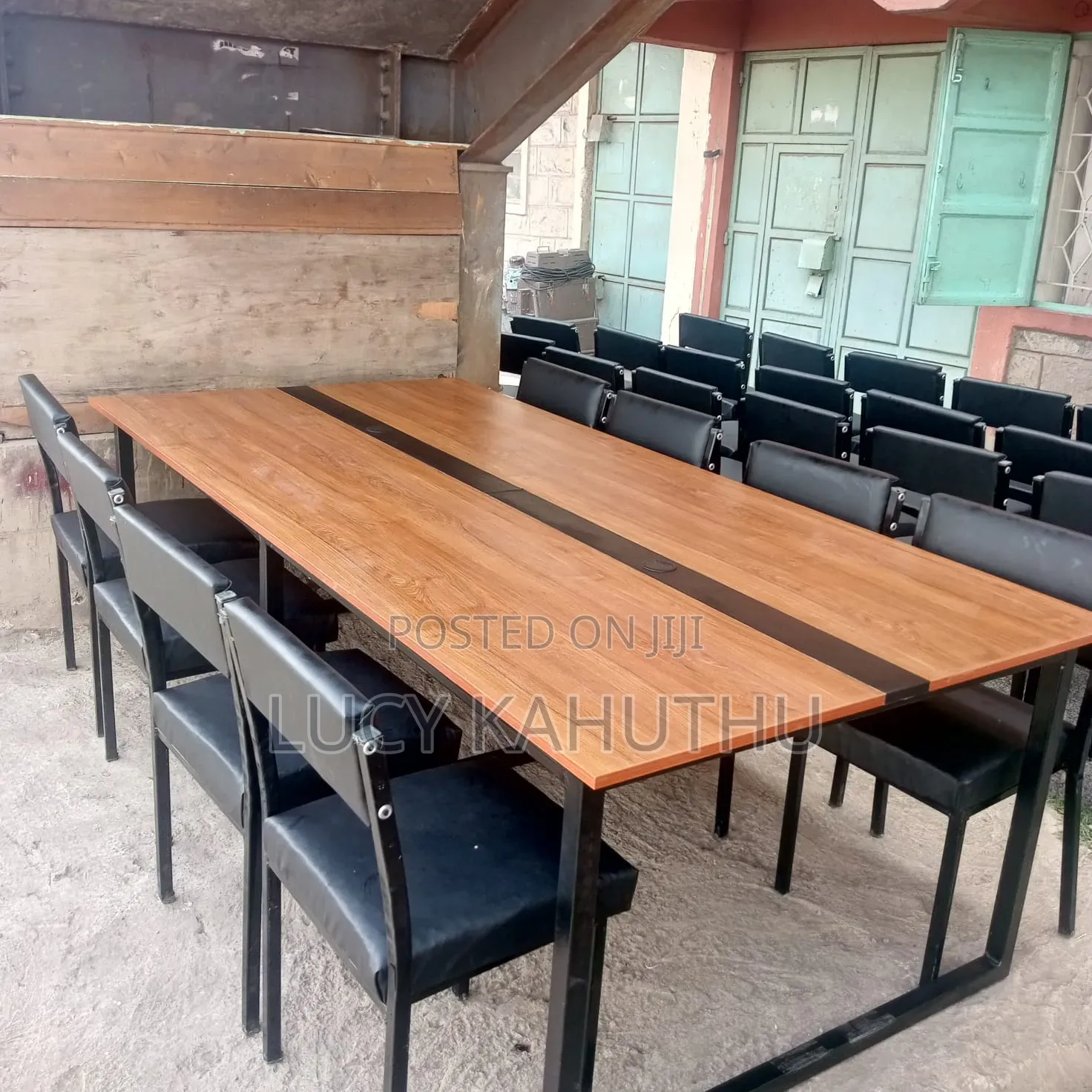 Board Meeting Table With Office Chairs