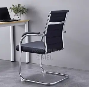 Office Waiting Chair : Faux Leather Visitor Seat