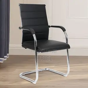 Office Waiting Chair : Faux Leather Visitor Seat