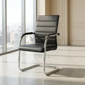 Office Waiting Chair : Faux Leather Visitor Seat