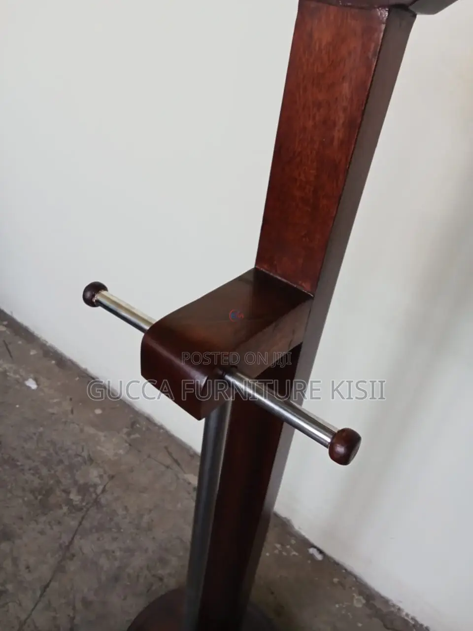 Coat Hanger; Executive Wooden Suit Valet Stand