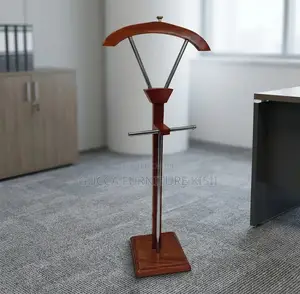 Coat Hanger; Executive Wooden Suit Valet Stand