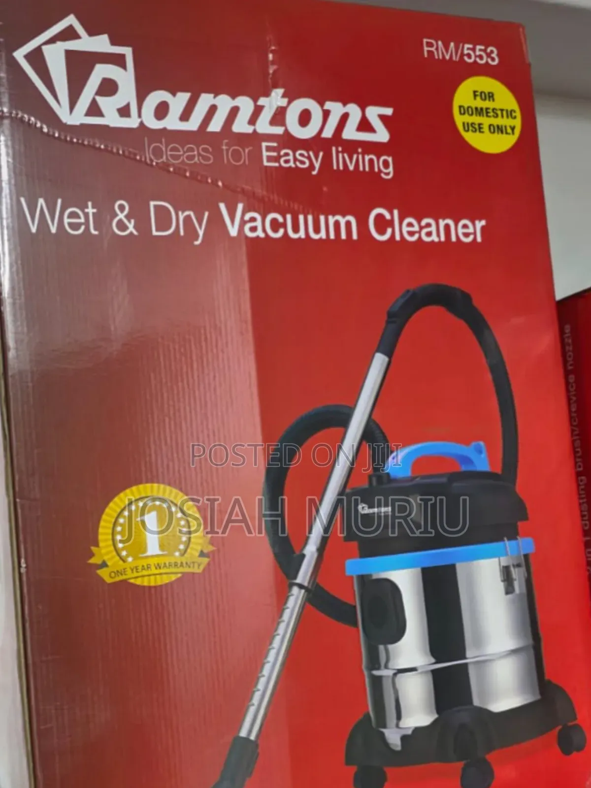 Ramtons 21l Stainless Steel Vaccum Cleaner