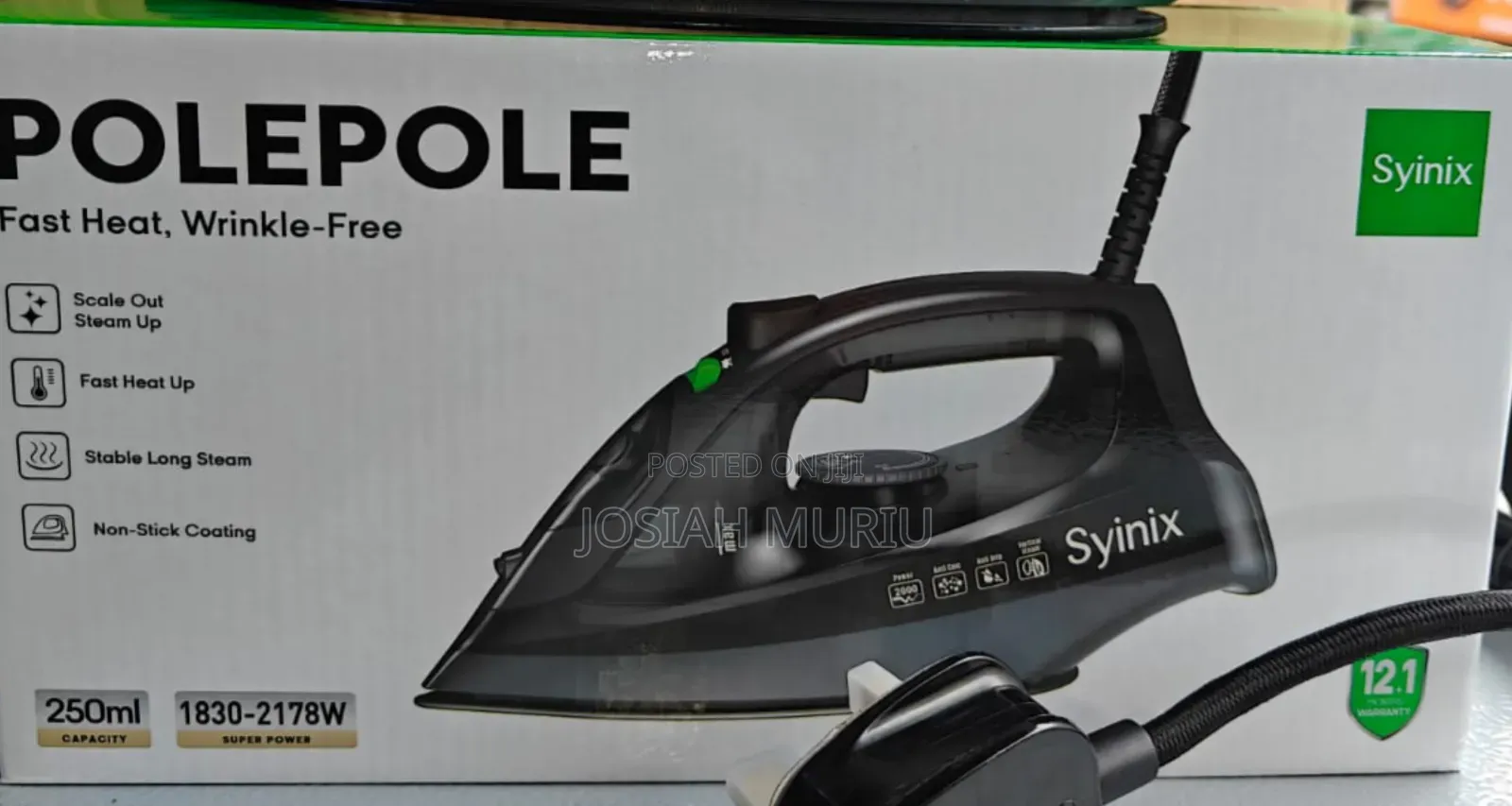 Synix Steam Iron Box