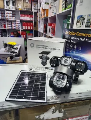 V380Pro Tripple Lens Outdoor 4G Solar CCTV Security Camera