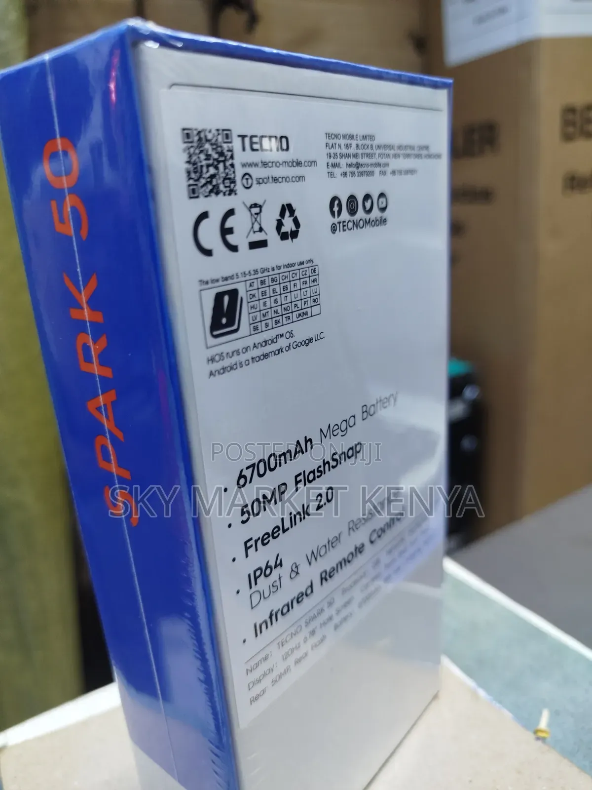 New Tecno Spark 50 128 GB Black
