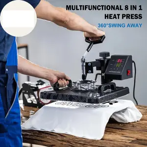 8 in 1 Heat Press Machine Combo Swing Away T Shirt Pressing Machine