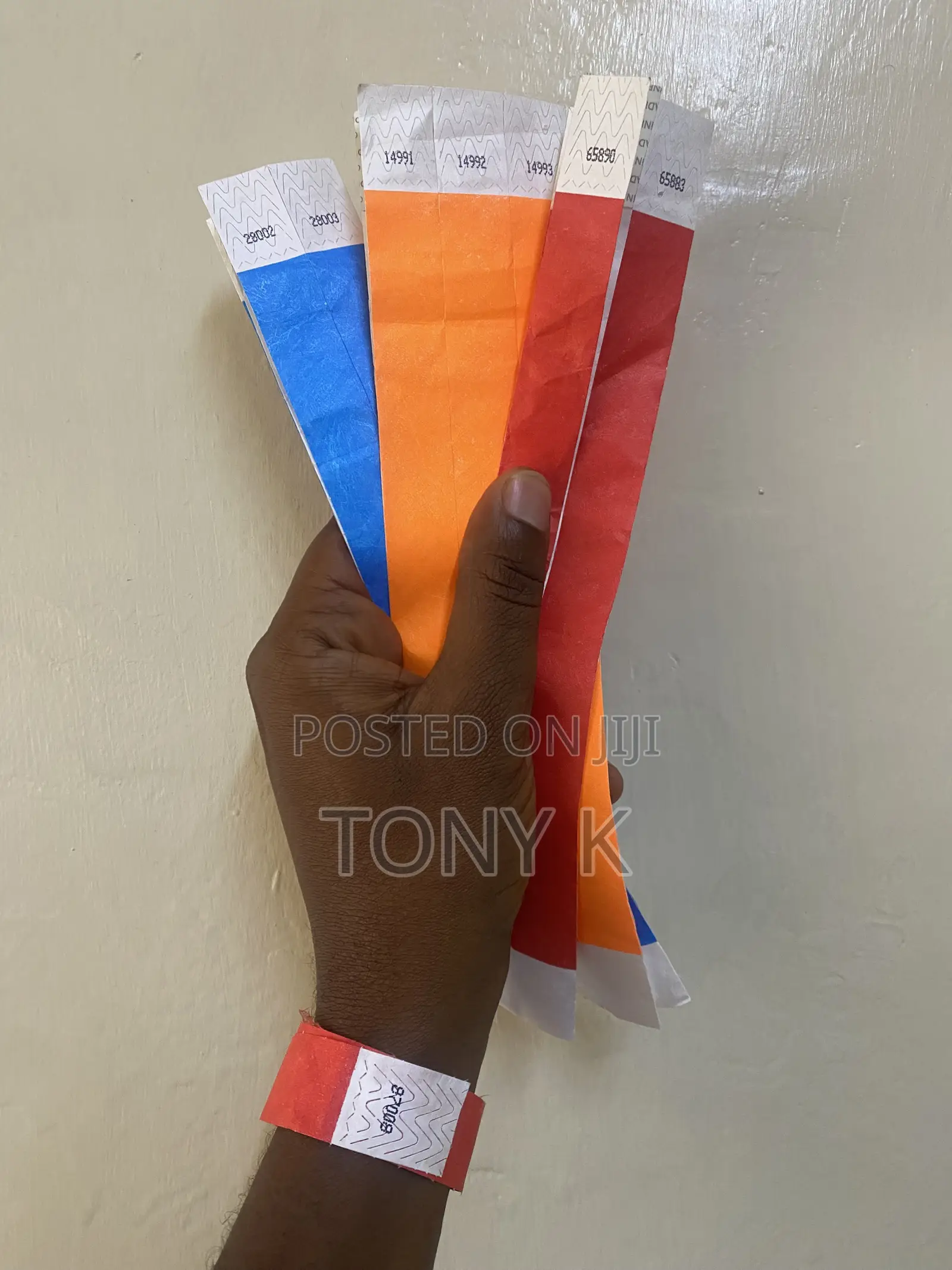 Wristbands Tags for Events, Parties or Swimming Pools