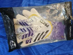 Adidas Predator White/Purple Gloves Size 10