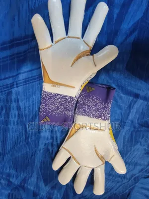 Adidas Predator White/Purple Gloves Size 10