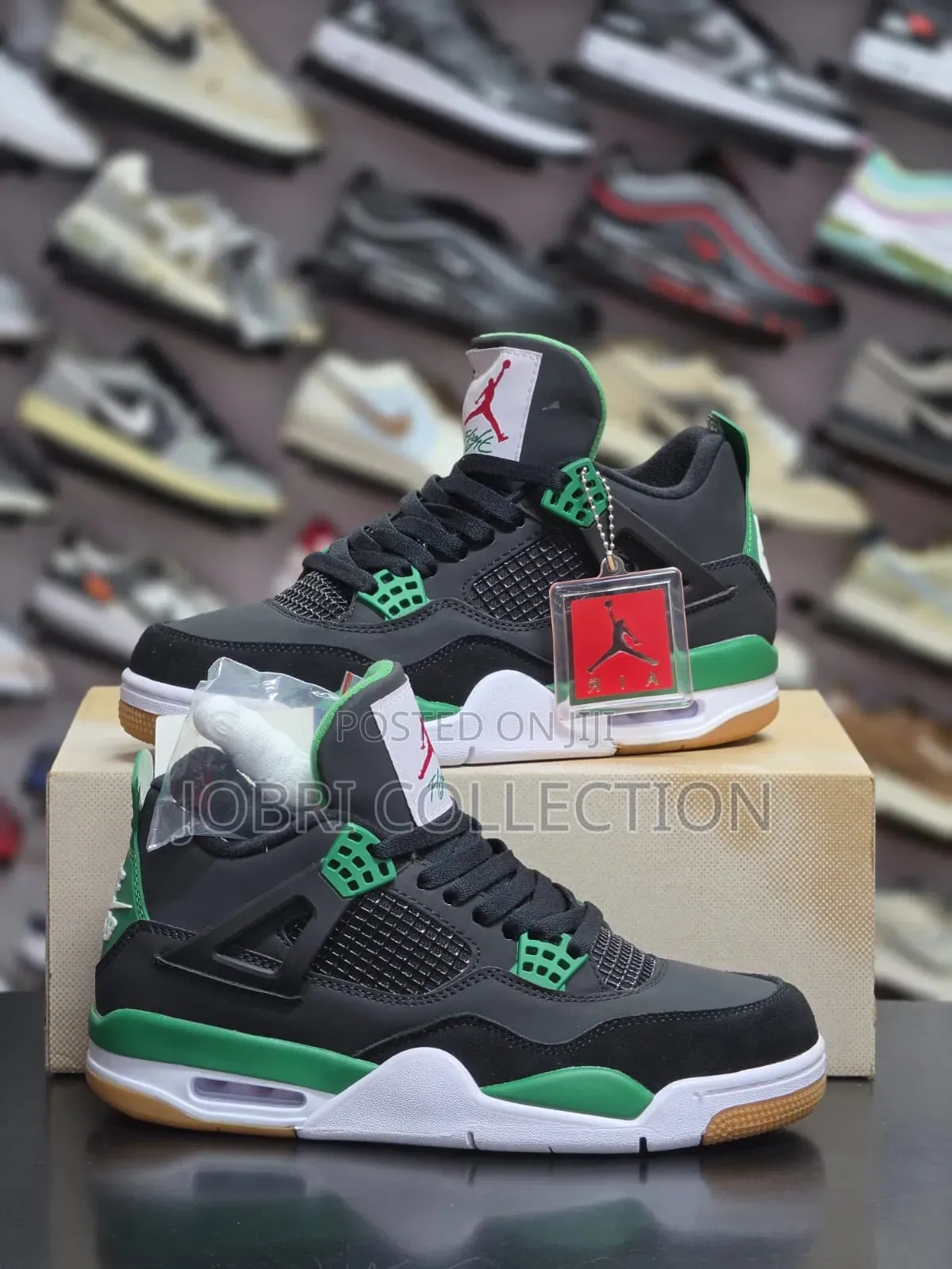 Nike Sb X Air Jordan 4 Pine Green Sneakers