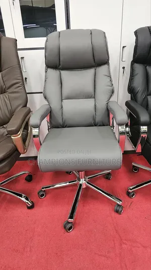 Plush Grey Titan Executive Office Chair