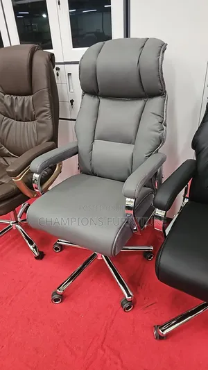 Plush Grey Titan Executive Office Chair