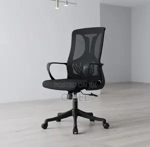 Office Chair : Adjustable Height Mid-Back Staff Chair