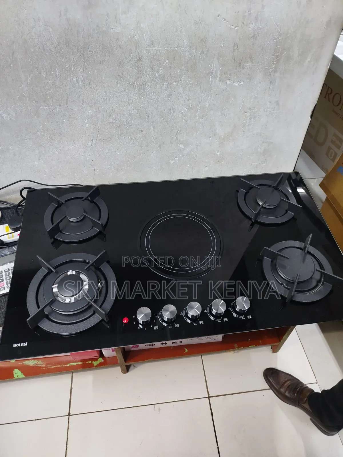 Brand New Bolesi Built in Hob 90cm Black