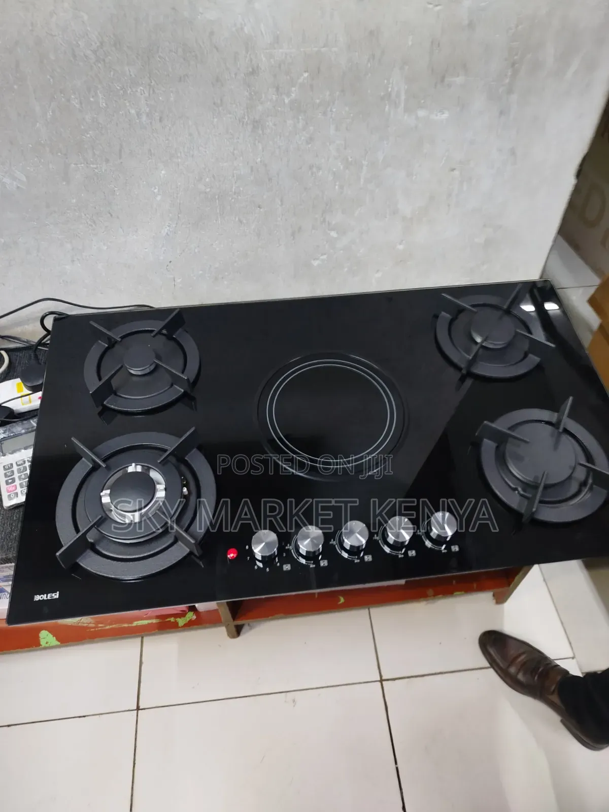 Brand New Bolesi Built in Hob 90cm Black