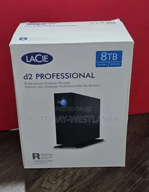 Lacie 8tb D2 Professional USB-C 3.2 Gen 2 External Harddrive
