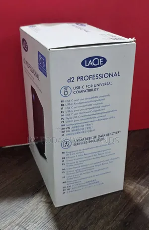 Lacie 8tb D2 Professional USB-C 3.2 Gen 2 External Harddrive