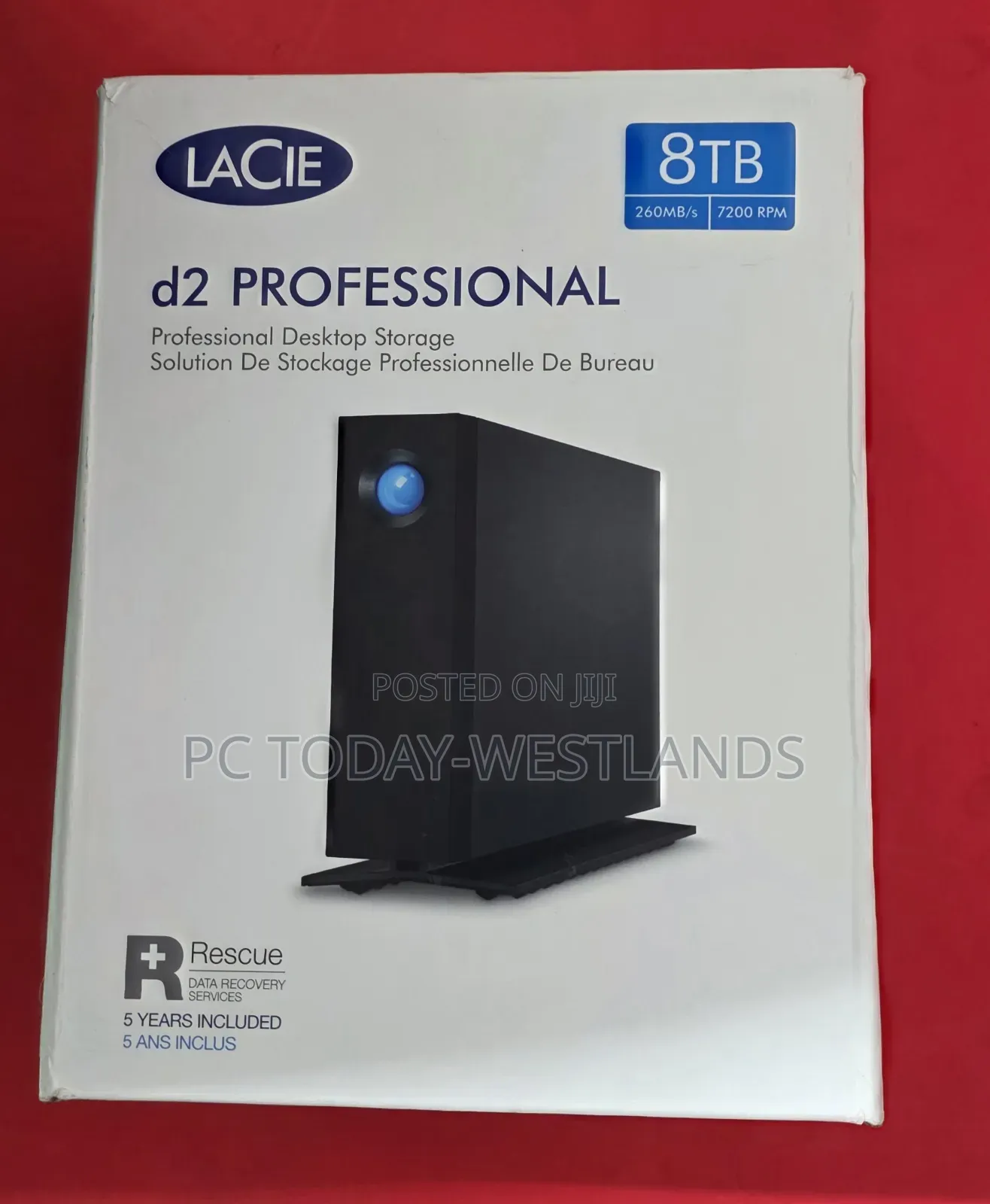 Lacie 8tb D2 Professional USB-C 3.2 Gen 2 External Harddrive