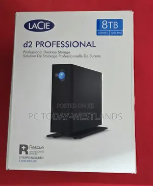 Lacie 8tb D2 Professional USB-C 3.2 Gen 2 External Harddrive