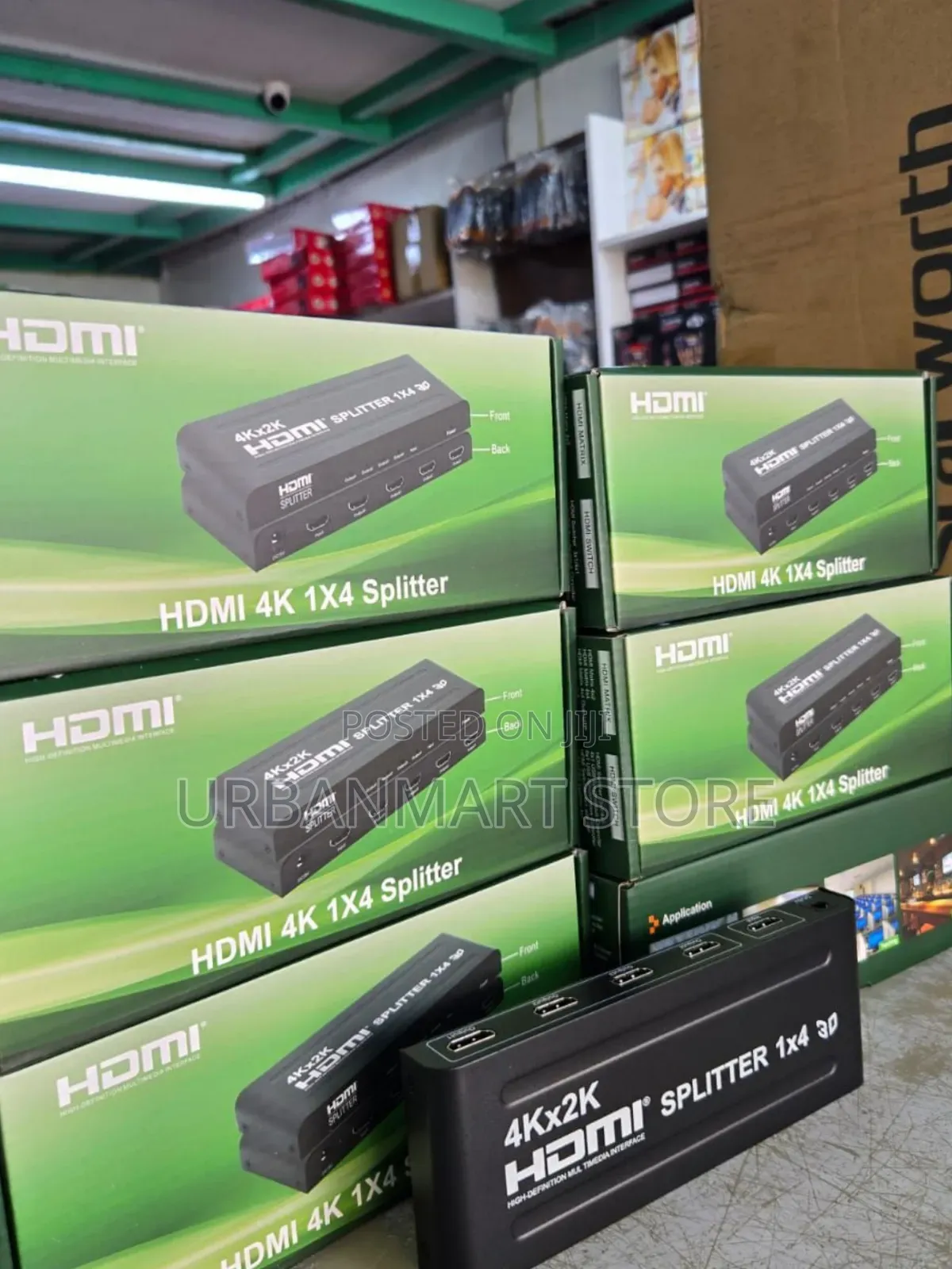 HDMI 1x4 Splitter for TV, Projector and Monitor