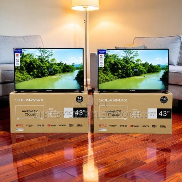 Wholesale Deals Solarmax 43 Inch Smart Android Digital QLED TVs
