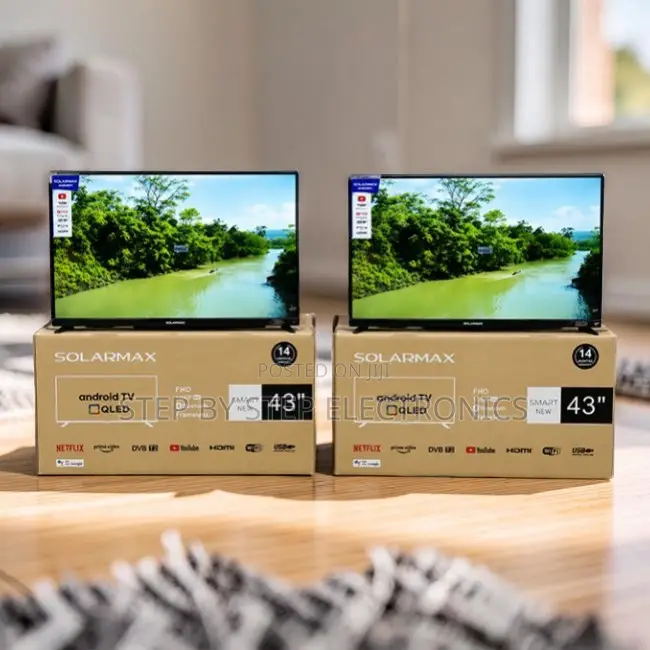 Promo Prices Solarmax 43 Inch Smart Android Digital QLED TVs