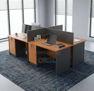 Office Workstation : Corporate 4-Person Desk Local Workstation