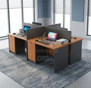 Office Workstation : Corporate 4-Person Desk Local Workstation