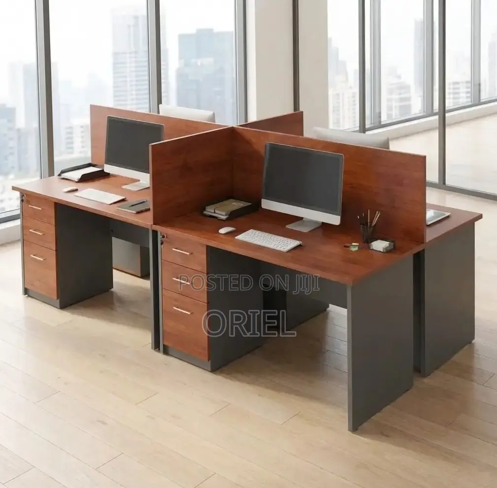 Office Workstation : Corporate 4-Person Desk Local Workstation