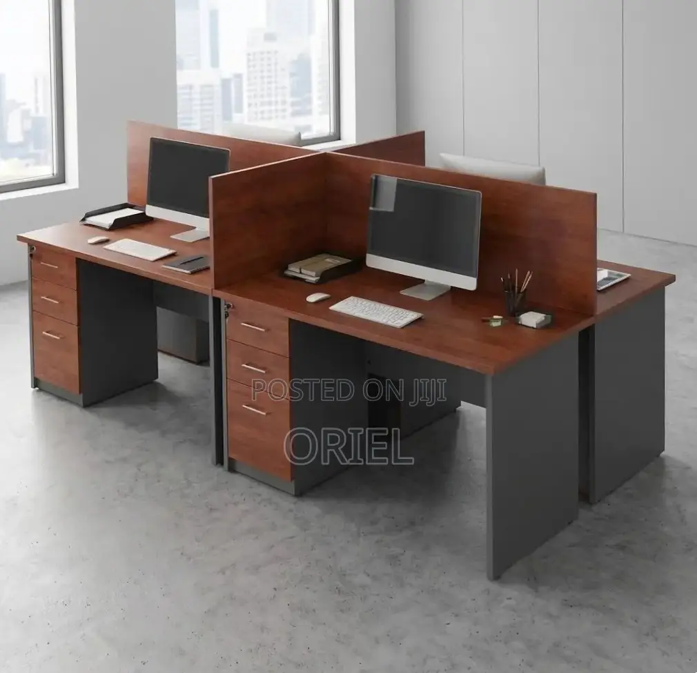 Office Workstation : Corporate 4-Person Desk Local Workstation