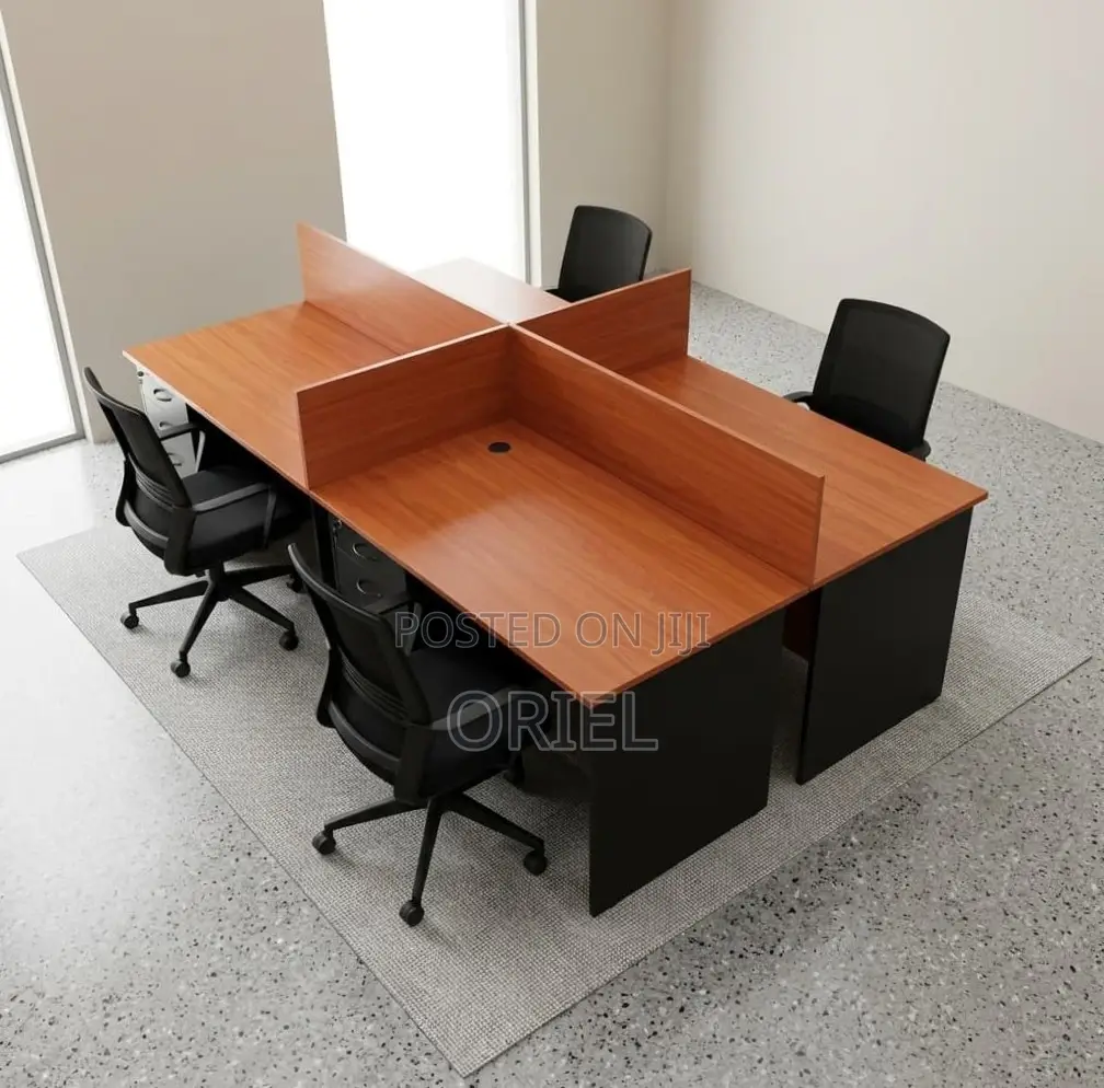 Office Workstation : Corporate 4-Person Desk Local Workstation