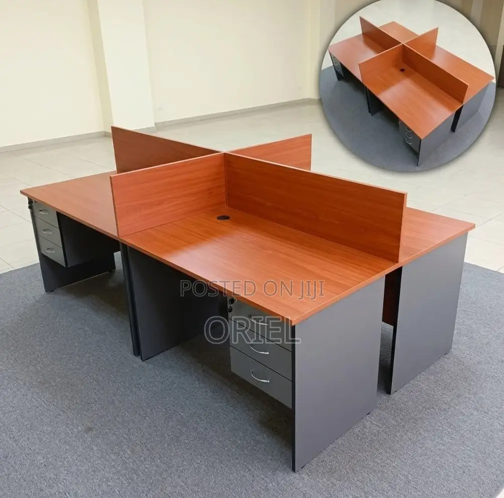 Office Workstation : Corporate 4-Person Desk Local Workstation