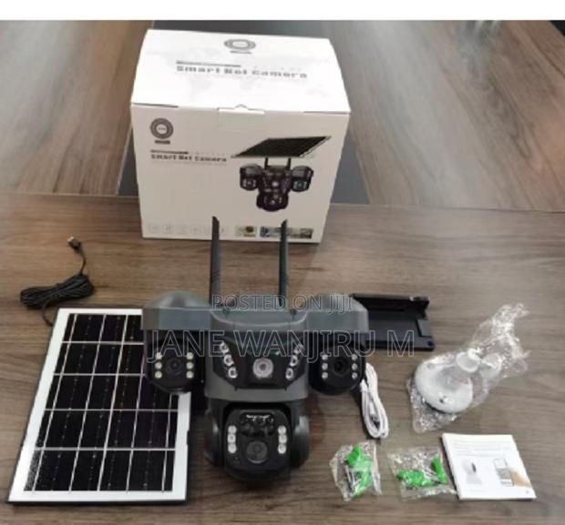 VTS-29 Solar Powered Triple Lens Security Camera
