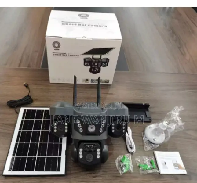 VTS-29 Solar Powered Triple Lens Security Camera