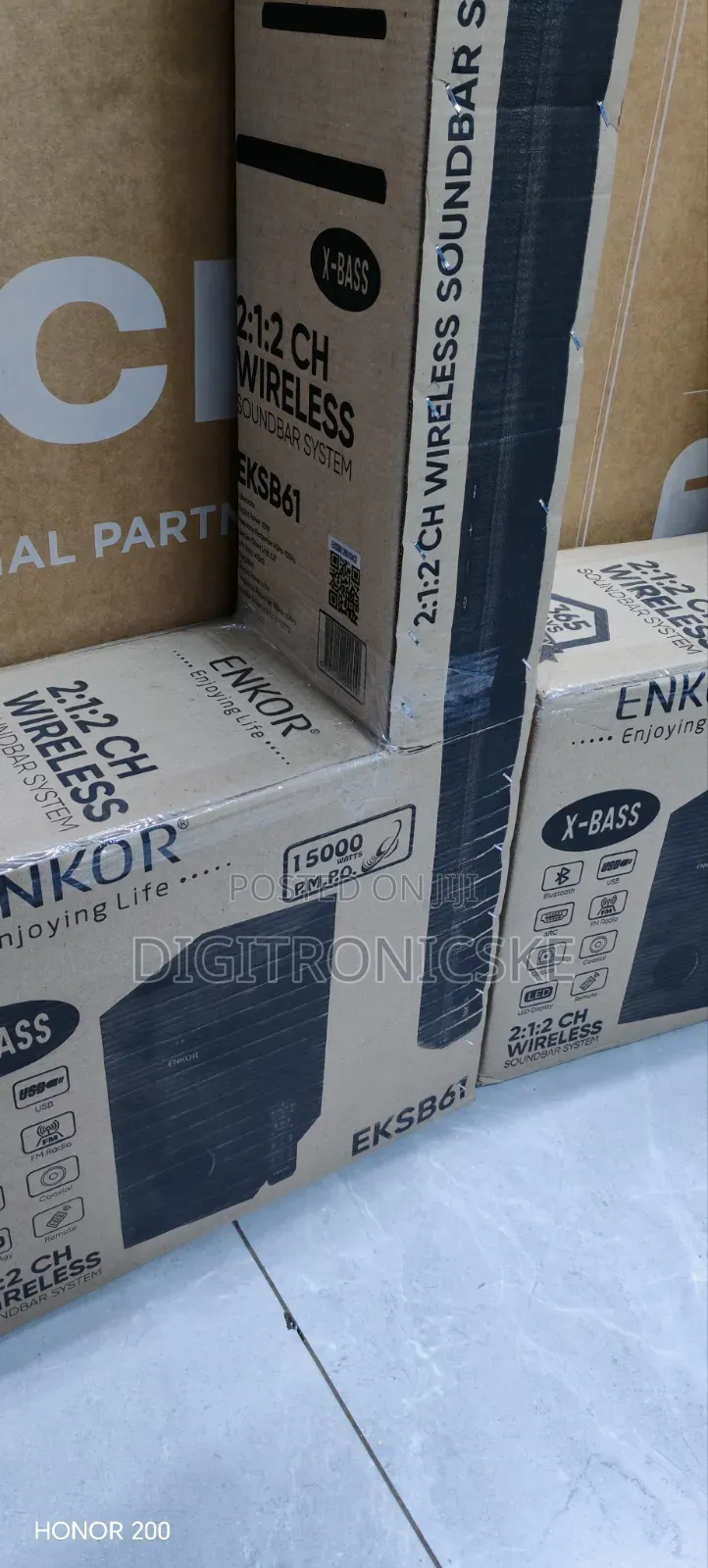 Enkor 2.1 Ch Wireless Soundbar With FM