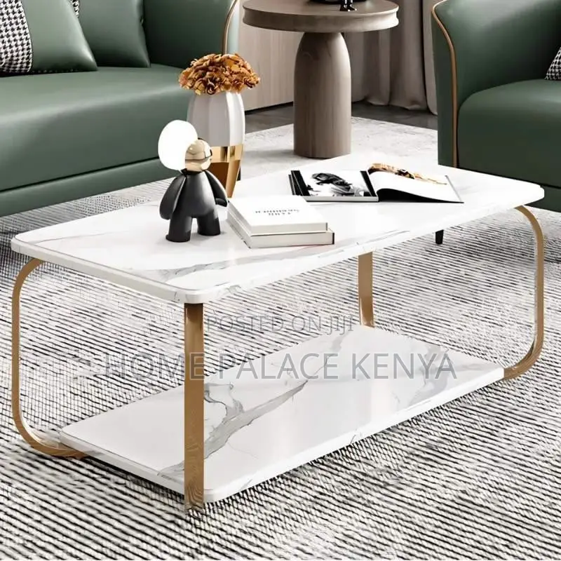 Coffee Table; Modern Designer Coffee Table With MDF Top for Home Decor
