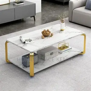 Coffee Table; Modern Designer Coffee Table With MDF Top for Home Decor