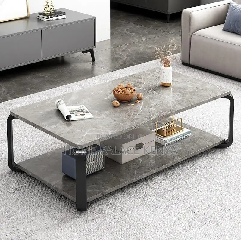Coffee Table; Modern Designer Coffee Table With MDF Top for Home Decor