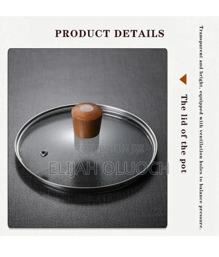 *2.5L Transparent Glass Cooking Pots