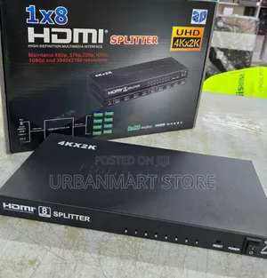 8 Way HDMI Splitter 1x8 Full HD Video Distributor
