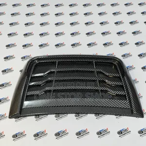 Carbon Fiber Style Finish Design Decorative Exterior Trim Bonnet Scoop