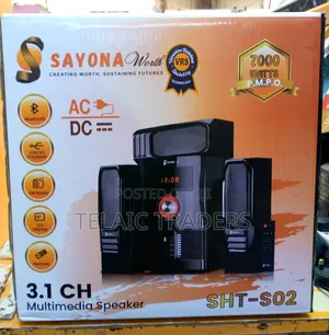 Sayona Worth SHT-S02 3.1 Channel Pmpo-7000watts Output Power-70wtts