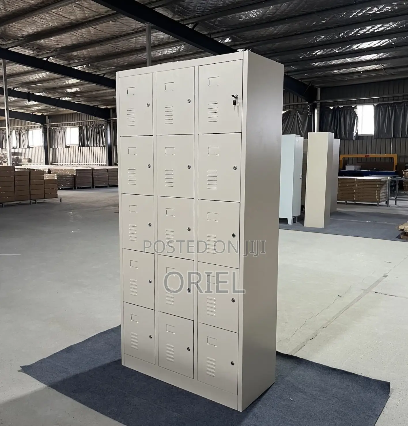 Office Cabinet : 15-Door Steel Locker Cabinet